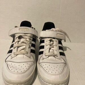 Adidas kids White and Black Sneakers Size 6